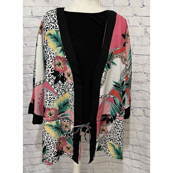 Avenue Tops - Avenue plus size top Tank And Jacket Attached Lightweight Top Blouse 18/20